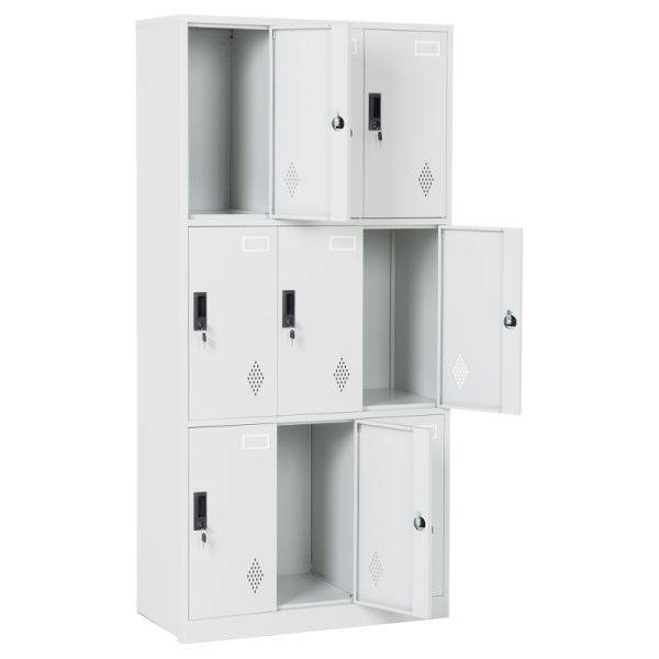 Метален шкаф Carmen CR-1244 GR - сив