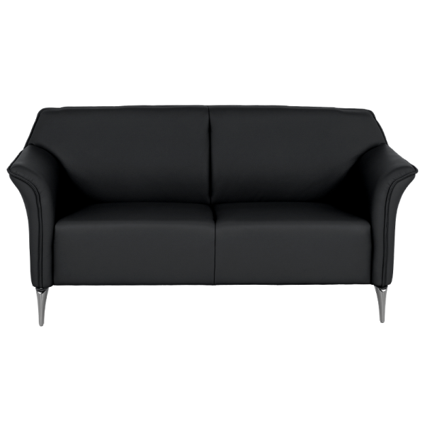 Кожен диван - тройка NEXO LUX - черен