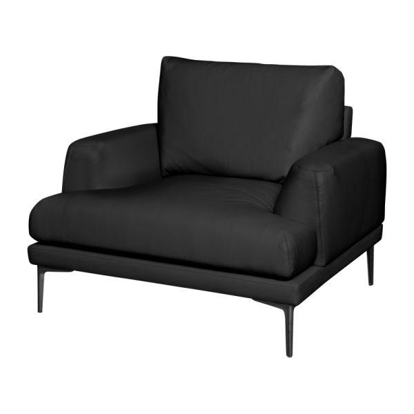 Кожен фотьойл GRASTEN LUX - черен