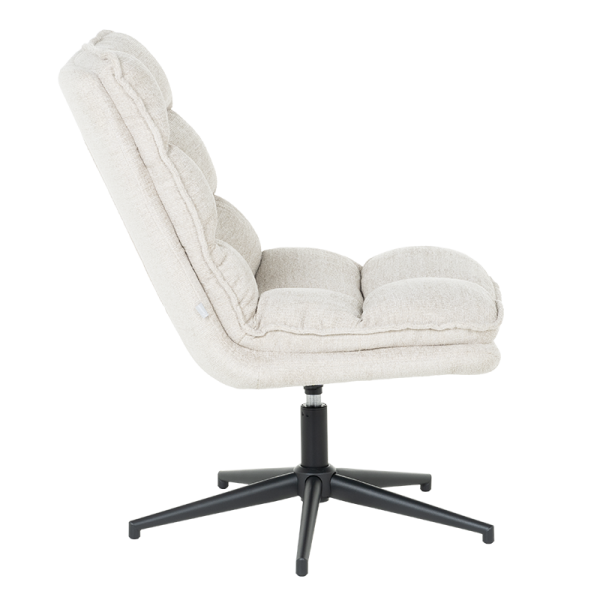 Кресло с табуретка JANET - крем