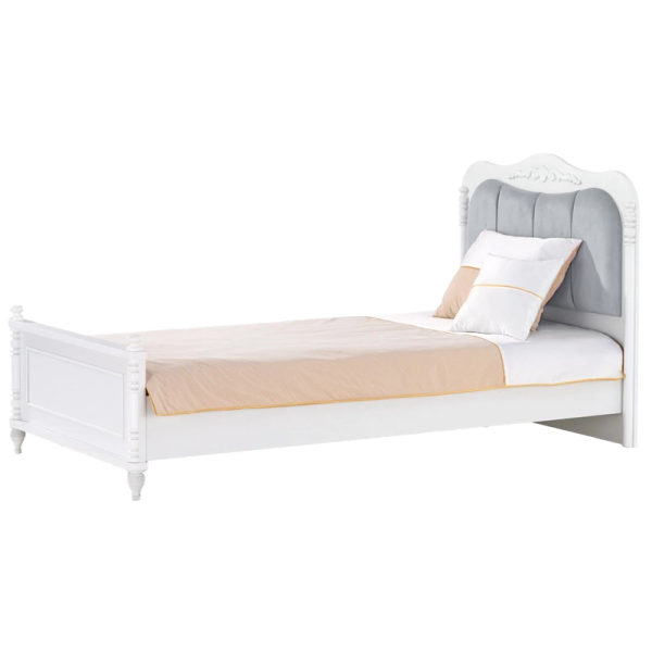 Детско легло NIL 100 x 200 - бялo/сиво