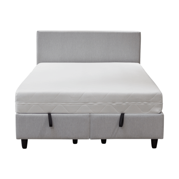 Тапицирана спалня с матрак GRASSE 160 x 200 - сив 102
