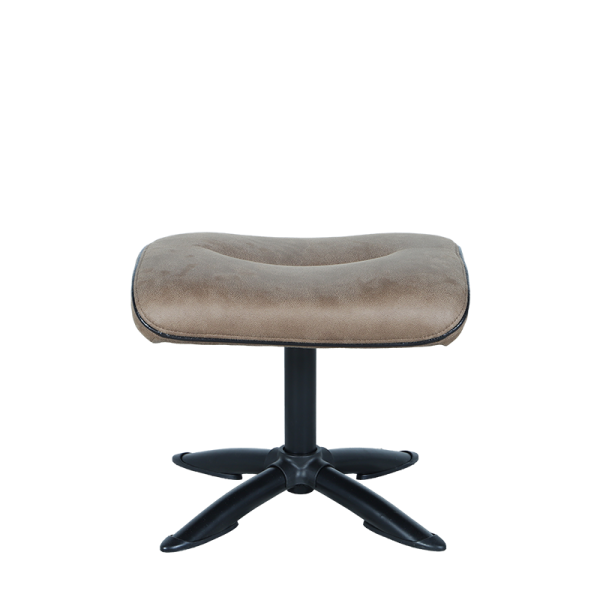 Кресло с табуретка EMA - кафяво