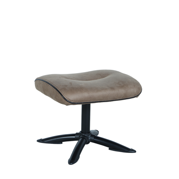 Кресло с табуретка EMA - кафяво