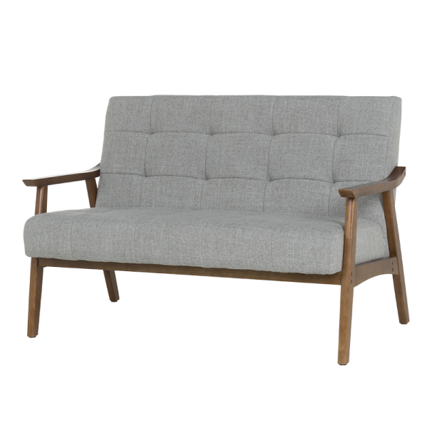 Двуместно канапе PABLO - орех / сиво