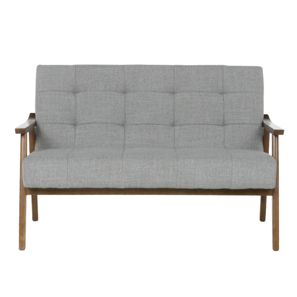 Двуместно канапе PABLO - орех / сиво