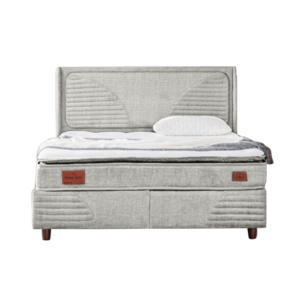 Тапицирана спалня с матрак STRESS ZERO 180 x 200 - крем 02