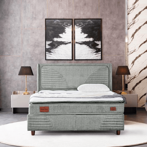 Тапицирана спалня с матрак STRESS ZERO 180 x 200 - бежов 19