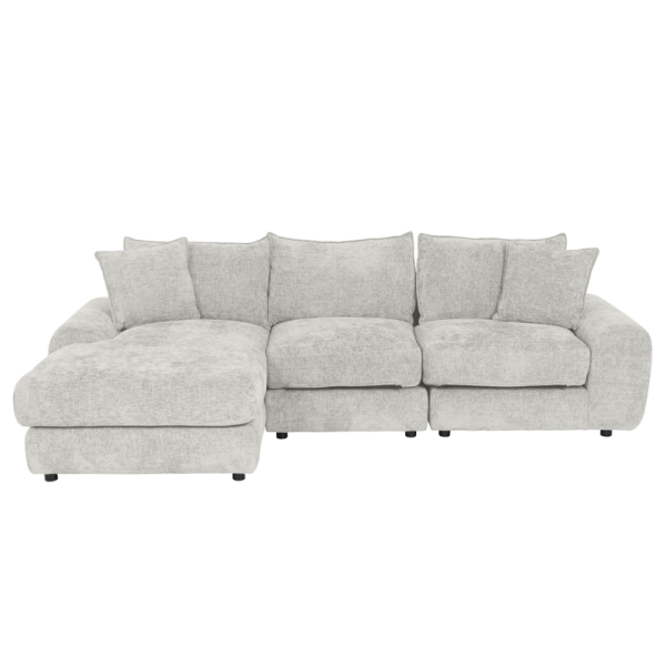 Ъглов диван INONGO ляв - крем