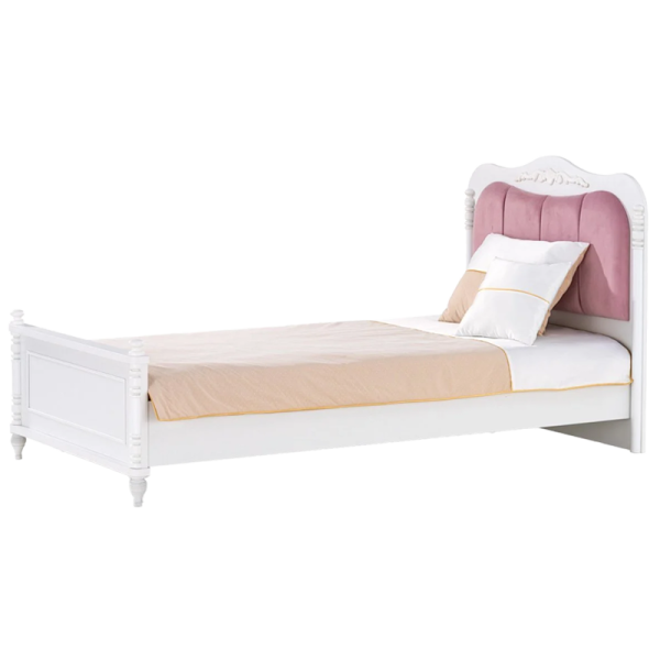 Детско легло NIL 100x200 бял – розов/ комфорт и стил