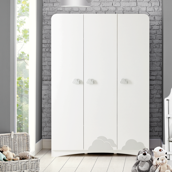 Трикрилен детски гардероб PORI
