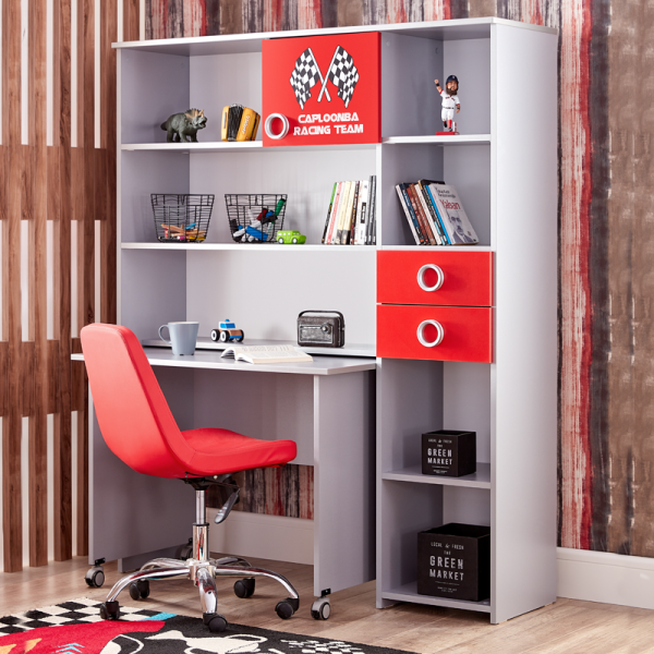 Детско бюро с етажерка TURBO CAP 2