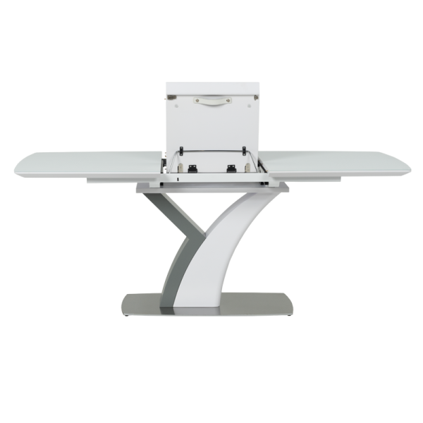 Разтегателна трапезна маса OMIS - бяла