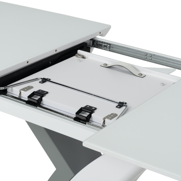 Разтегателна трапезна маса OMIS - бяла