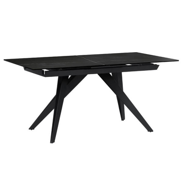Разтегателна трапезна маса KONIN - черна
