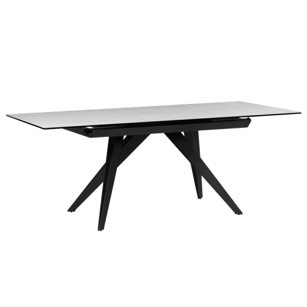 Разтегателна трапезна маса KONIN - бяла