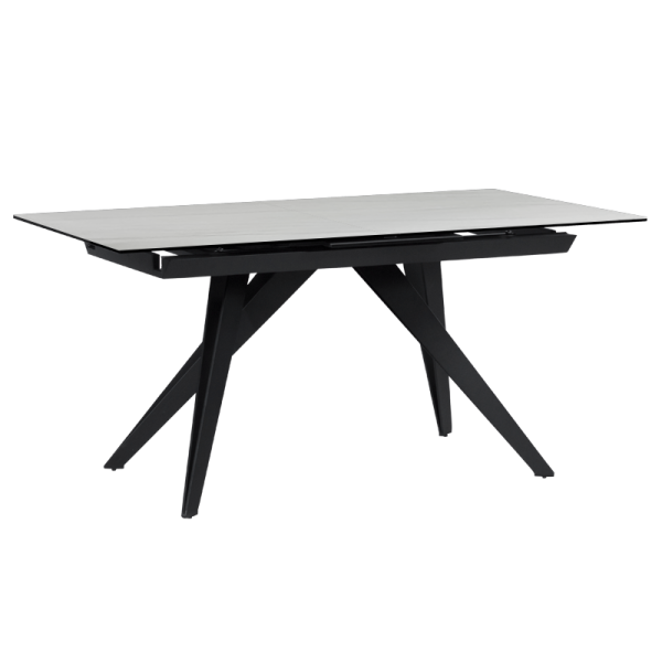 Разтегателна трапезна маса KONIN - бяла