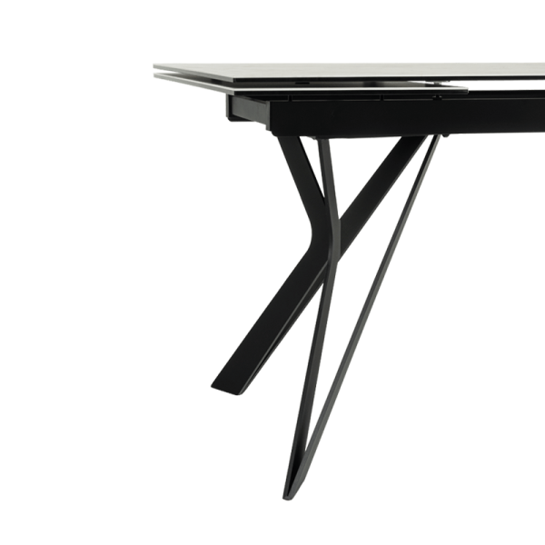 Разтегателна трапезна маса MARKI - бяла