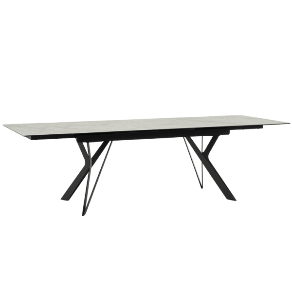 Разтегателна трапезна маса MARKI - бяла