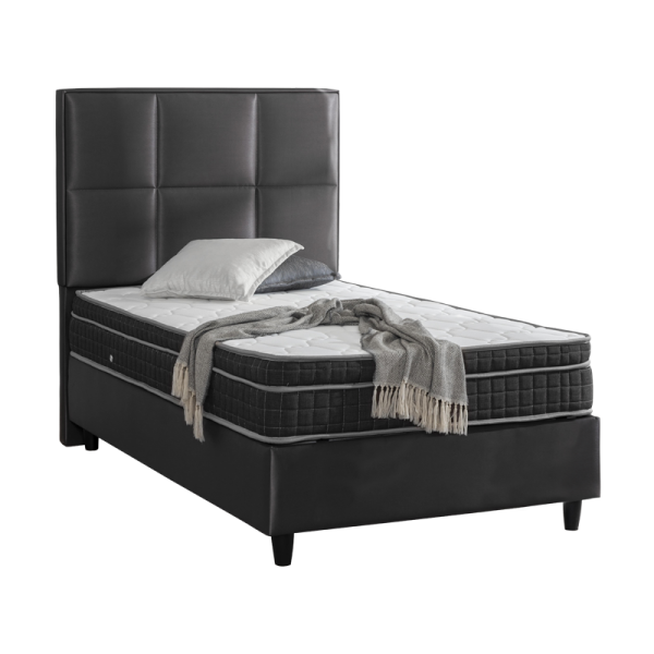 Тапицирано легло с матрак MAGNUM 100 x 200 - антрацит