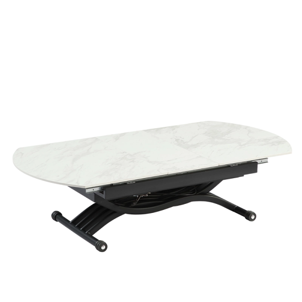 Разтегателна маса с повдигащ механизъм LESKO - бяла