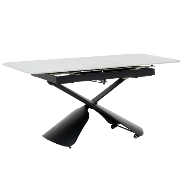 Разтегателна маса с повдигащ механизъм CAGUA - бяла