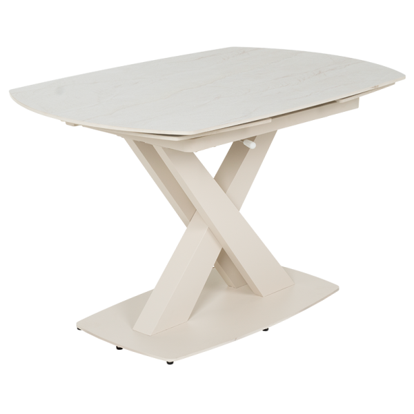 Разтегателна трапезна маса MATEO - крем