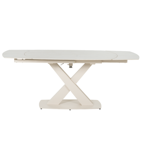 Разтегателна трапезна маса MATEO - крем