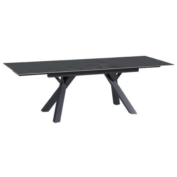 Разтегателна трапезна маса OPOLE - тъмносива