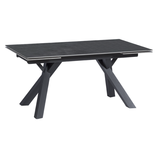 Разтегателна трапезна маса OPOLE - тъмносива