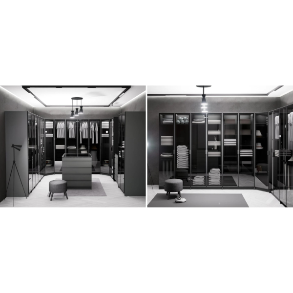 Скрин за дрехи YORK - графит