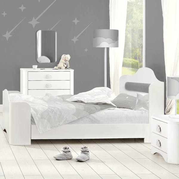 Детско легло PORI 120 x 200 - бяло