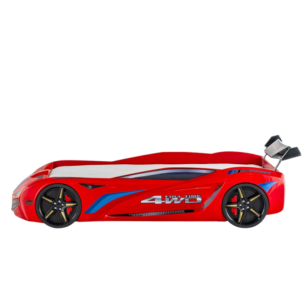 Детско легло TURBO CAP 90 x 190 - червено