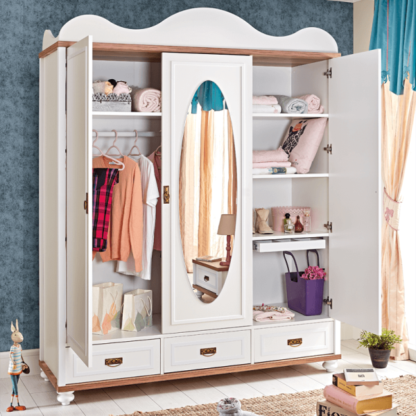 Трикрилен детски гардероб TIFFANY