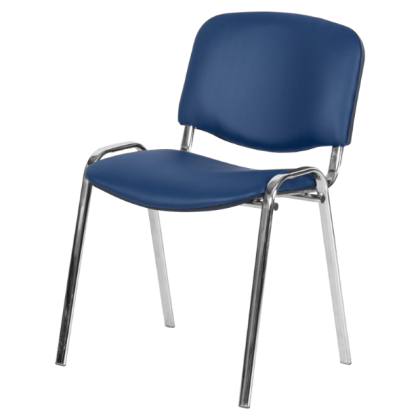 Посетителски стол Carmen 1135-1 LUX - тъмносин N