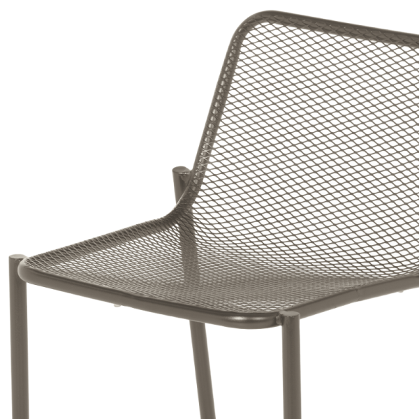 Метален кетъринг бар стол BAMA - капучино