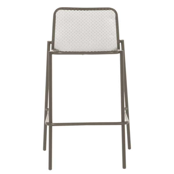 Метален кетъринг бар стол BAMA - капучино