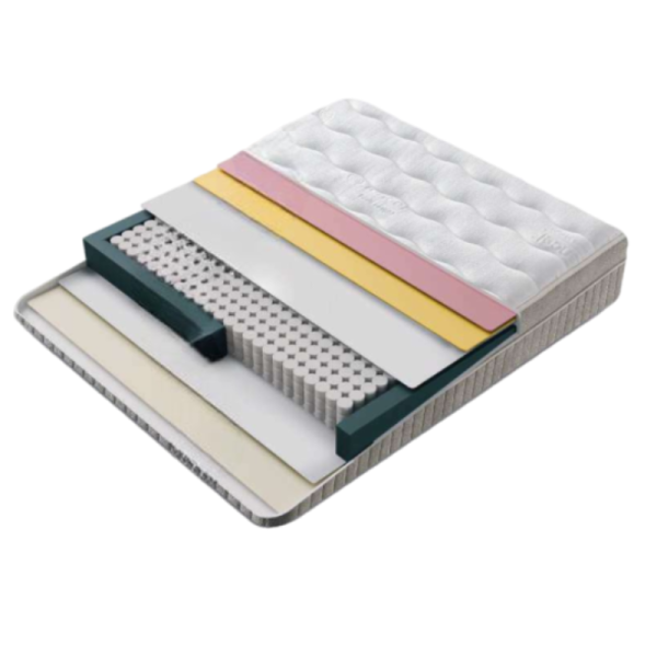 Тапицирана спалня с матрак CANCUN 180 x 200 - бежов 04