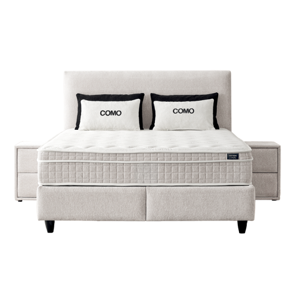 Тапицирана спалня с матрак COMO 160 x 200 - крем AN