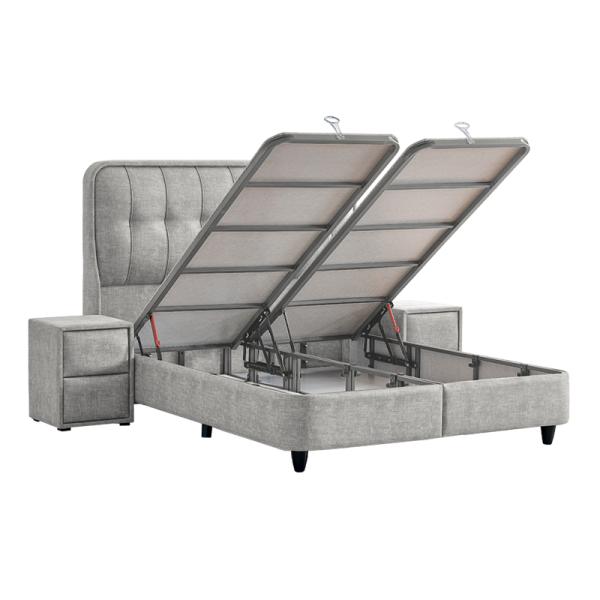 Тапицирана спалня с матрак PICASSO 160 x 200 - бежов 626