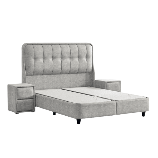 Тапицирана спалня с матрак PICASSO 160 x 200 - бежов 626