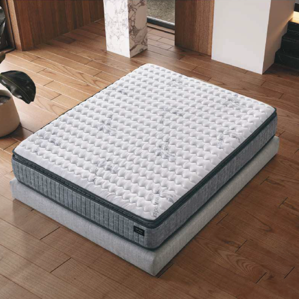 Тапицирана спалня с матрак PICASSO 160 x 200 - графит 501