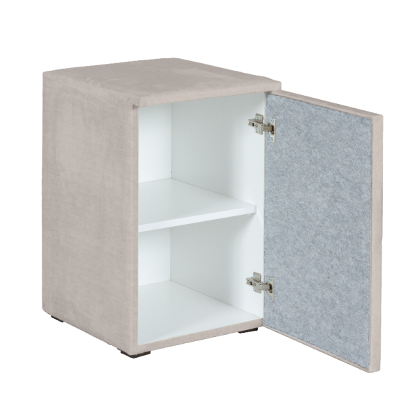 Нощно шкафче за спалня PUZZLE дясно - крем 01