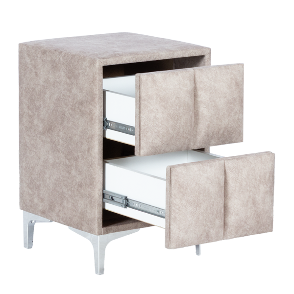 Нощно шкафче за спалня MOONLIGHT - бежов 03
