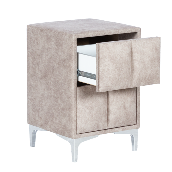 Нощно шкафче за спалня MOONLIGHT - бежов 03