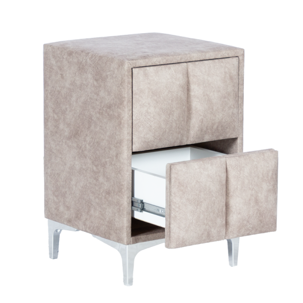 Нощно шкафче за спалня MOONLIGHT - бежов 03