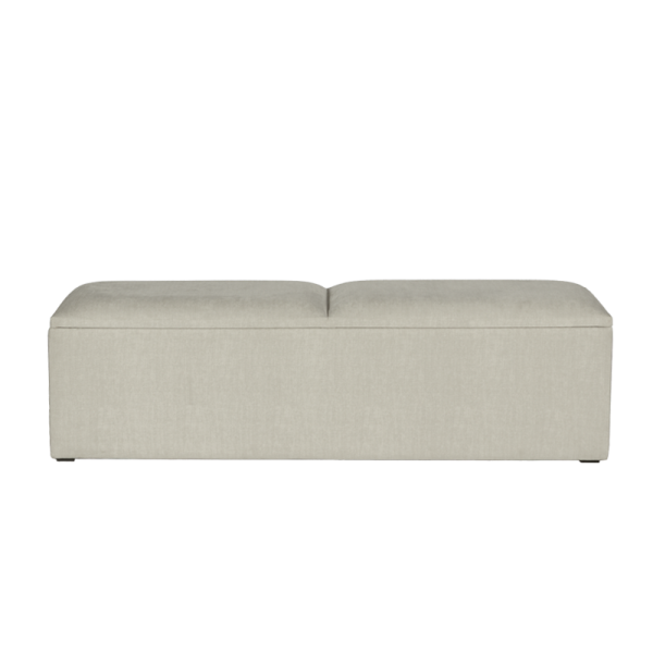 Тапицирана пейка с ракла за спалня PUZZLE 160x200 - крем 01