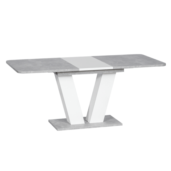Разтегателна трапезна маса ALARA - бяла