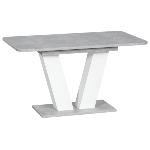 Разтегателна трапезна маса ALARA - бяла