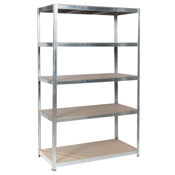 Метален стелаж Carmen CR-1012 E - 180х120х60 см, до 250 кг на рафт - цинк
